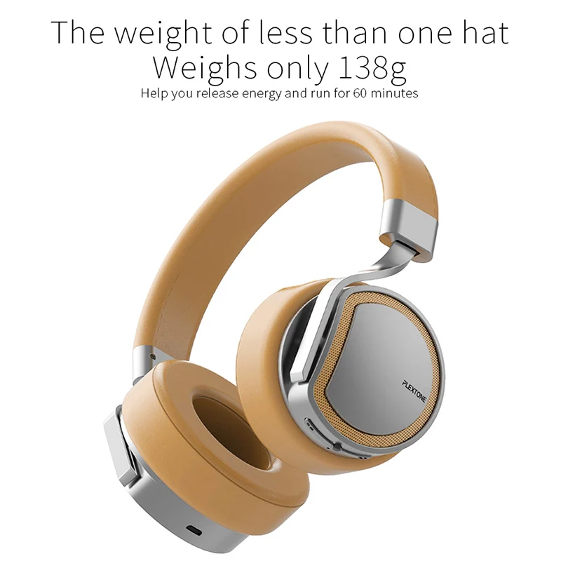 PLEXTONE BT270 Встроенный 8 Гб MP3-плеер Bluetooth наушники проводной беспроводной переключатель гарнитура наушники с микрофоном