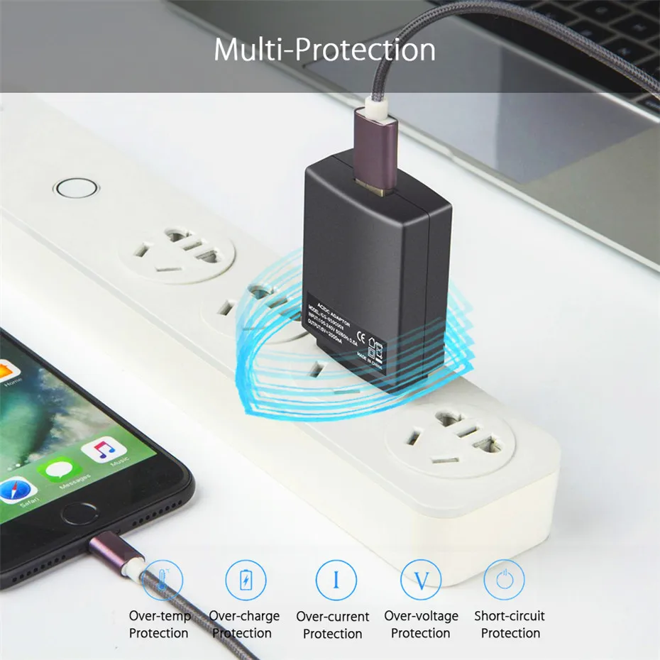 Usb настенное зарядное устройство 5 в 2 а Универсальное для путешествий usb адаптер