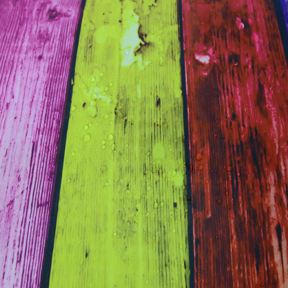 Занавески для душа QIYI из водонепроницаемой полиэстерной ткани с ярким рисунком