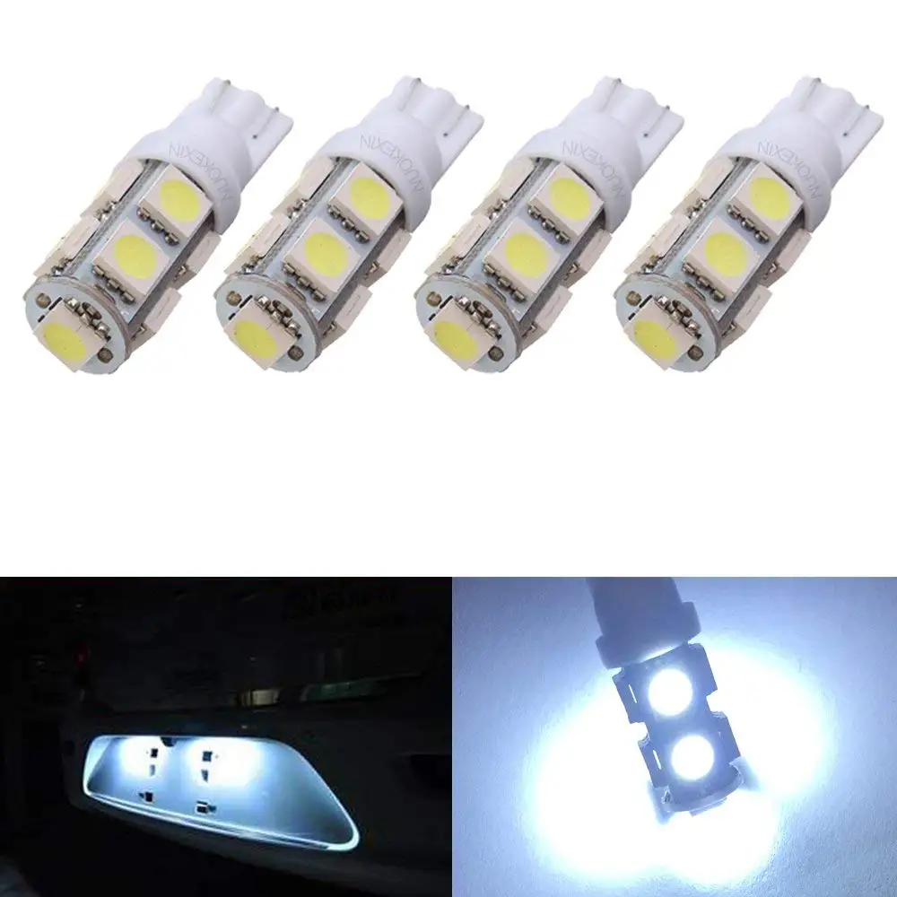 4 шт. светодиодсветодиодный лампы T10 W5W 194 921 9 SMD 9SMD 912 для автомобильных домов на
