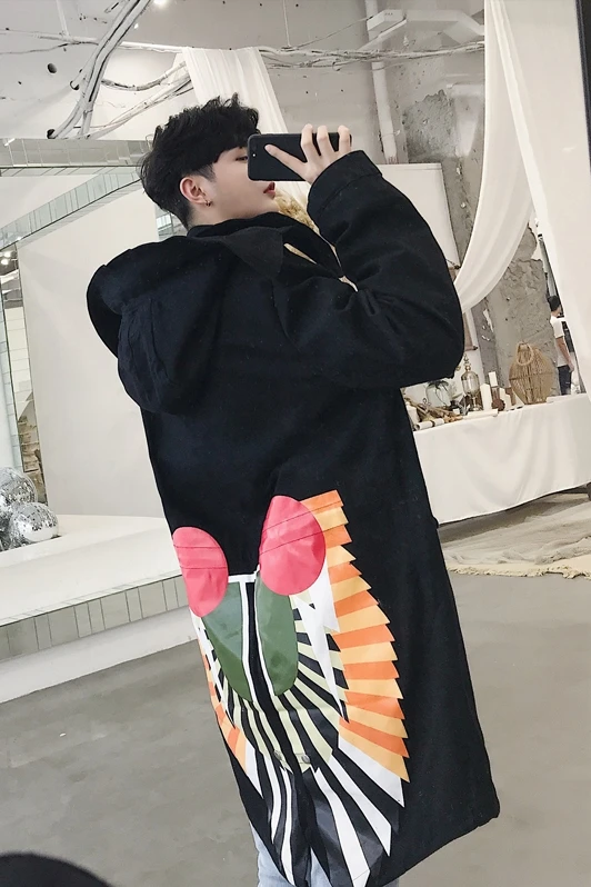 Дизайнерская Альтернативная египетская куртка Тренч с принтом в стиле древнего