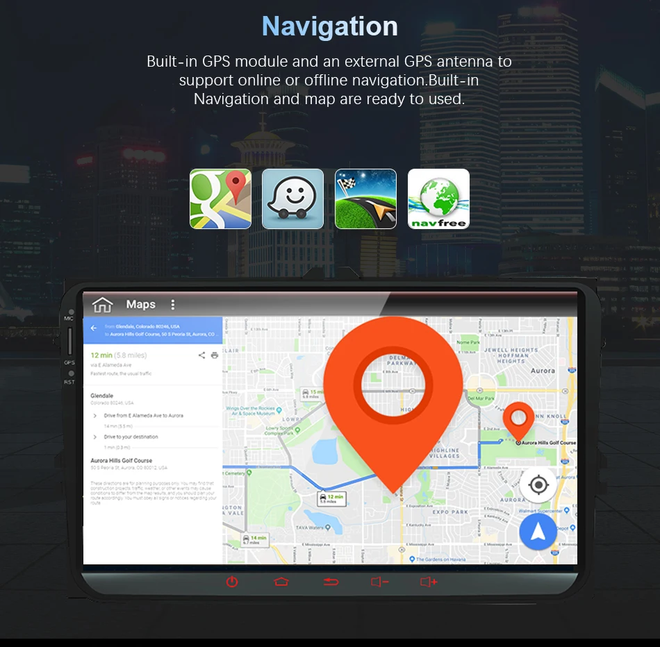 Eunavi Android 9 TDA7851 автомагнитола gps для сиденья Altea Фольксваген Толедо Гольф 5 6 поло Passat B6 CC Tiguan Touran стерео головное устройство без DVD