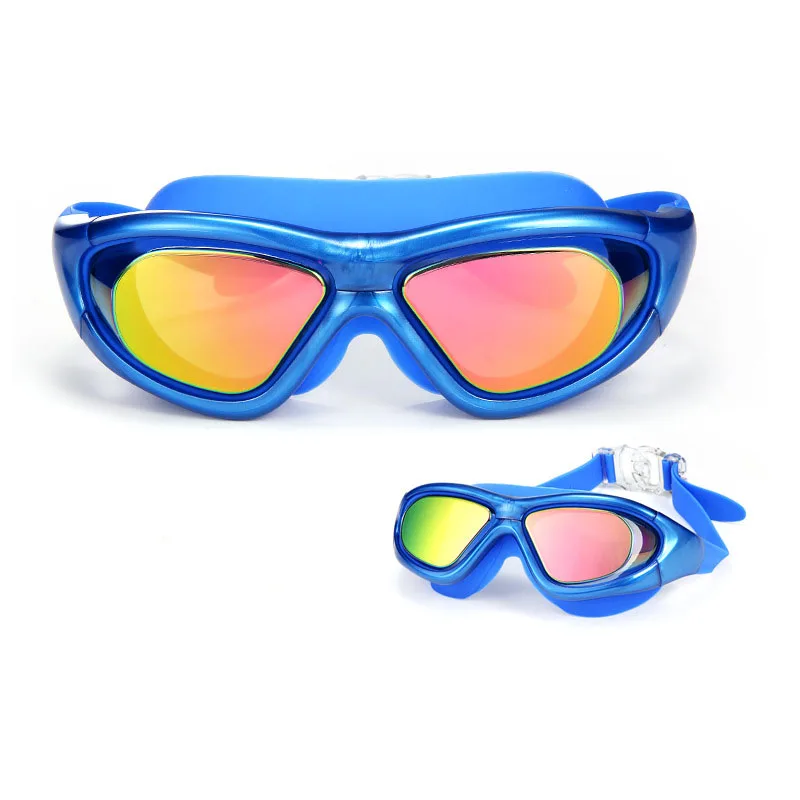 Очки для плавания при близорукости мужчин и женщин противотуманные силиконовые