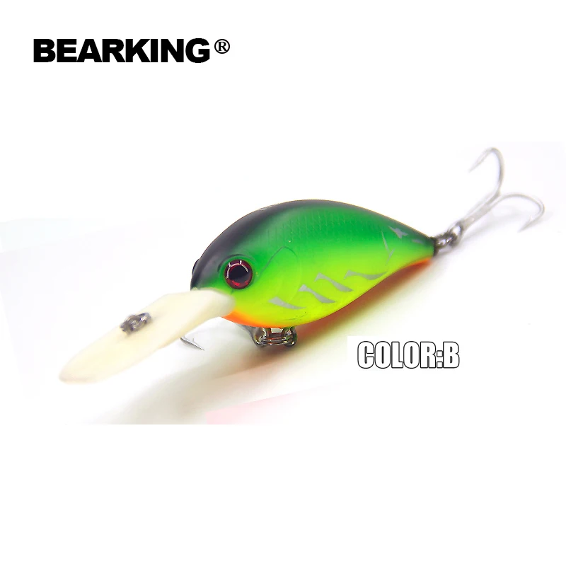 Perfect BearKing Hot professional fishing lures crank 64mm/16g dive 3.2m each lot 5pcs different colors free shipping|fishing lure|lot 5pcsbearking |