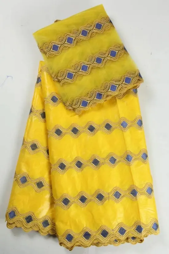 Базен Ткань с бисером 2017 Африканский Кружево Высокое качество Бесплатная