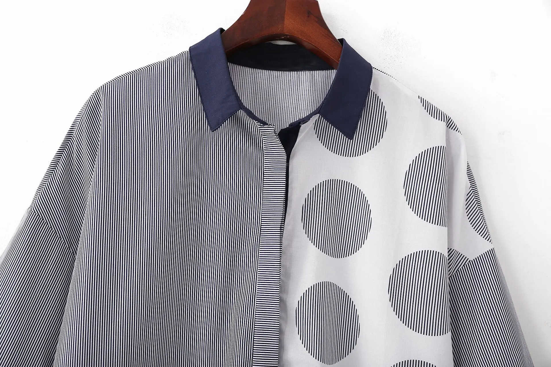 Новинка 2019 года женские летние полосатые платья-поло в горошек с отворотами и