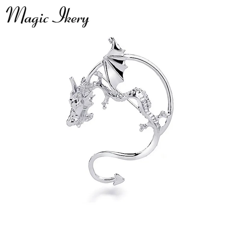 Мужская брошь в форме дракона Magic Ikery Винтажная цвета шампанского с животным