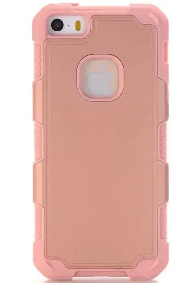Для iphone 5 5S SE двойной Слои Гибридный Мягкие Нескользящие сота ТПУ и жесткий В виде