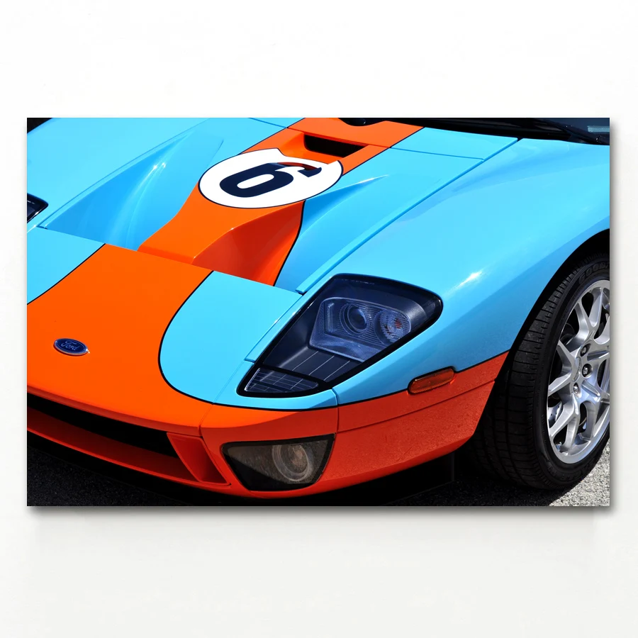 Спортивный автомобиль GT гоночного автомобиля классический Wall Art Изображение