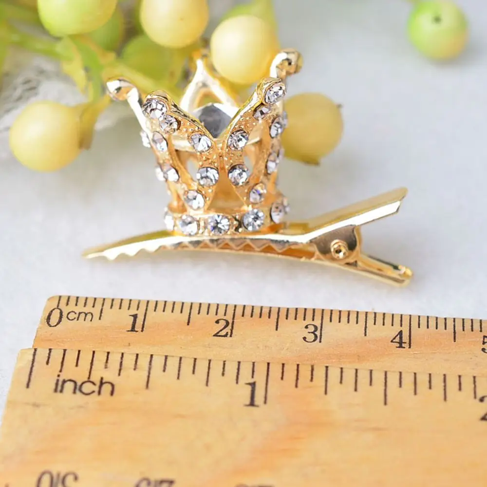 1 шт. детская блестящая корона принцессы заколки для волос милый со стразами и