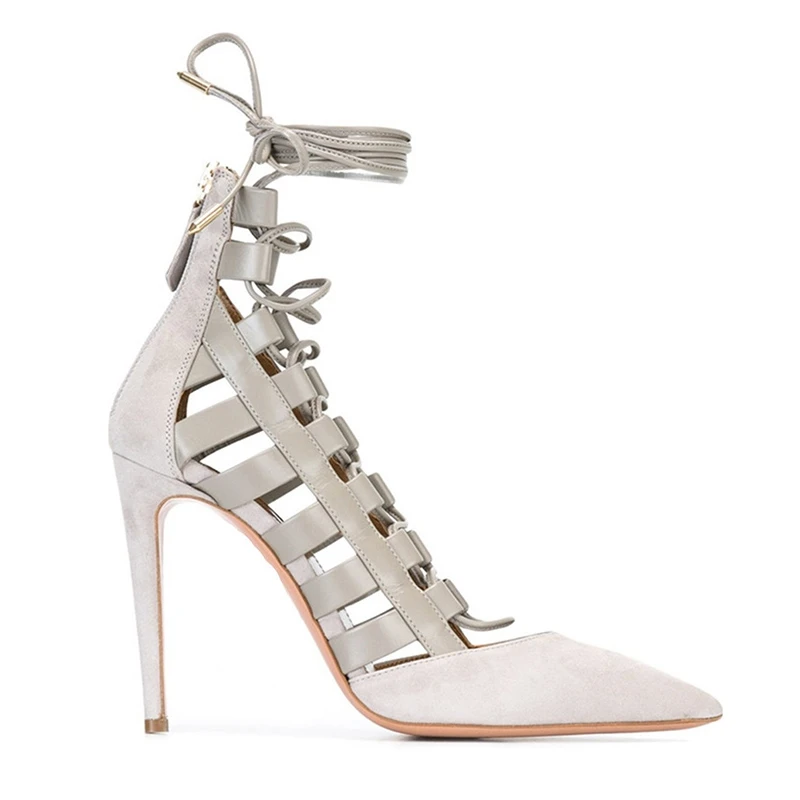 

ENMAYLA Casual Lace-Up Solid Women Heels Wedge Sandals High Heels Sandalias De Mujer Verano 2020 Size 34-43 ZYL2238