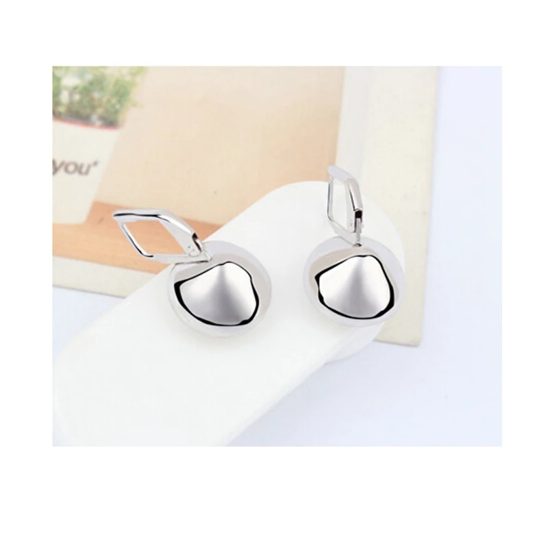 Прозрачные украшенные кристаллами Сваровски круглые серьги Bella пирсинг Висячие