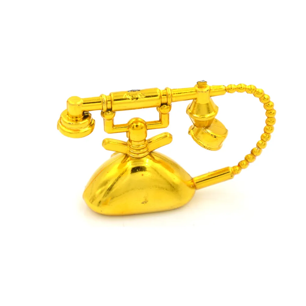 

2PCS Doll Mini Vintage Telephone For Dollhouse Doll Home Scene Play House Girls Fashion Gifts 5cm
