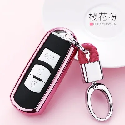 TPU чехол для автомобильных ключей для мазда 6 Мазда 3 CX-5 CX-7 CX-9 корпус для автомобильного ключа подходит для мазды 323 626 Familia CX-3 брелок