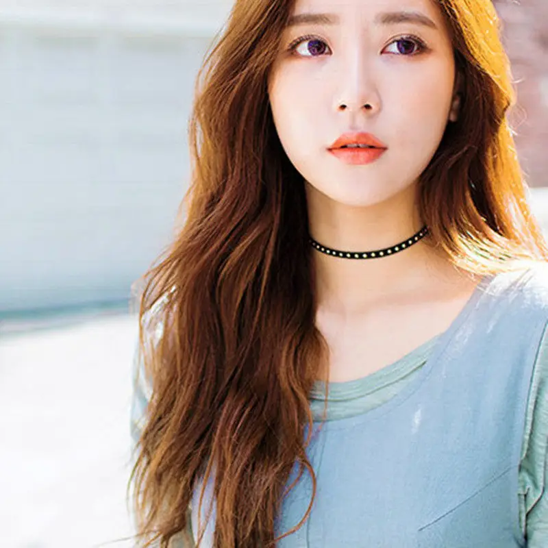 Бесплатная доставка готическое ювелирное ожерелье из заклепок Женские