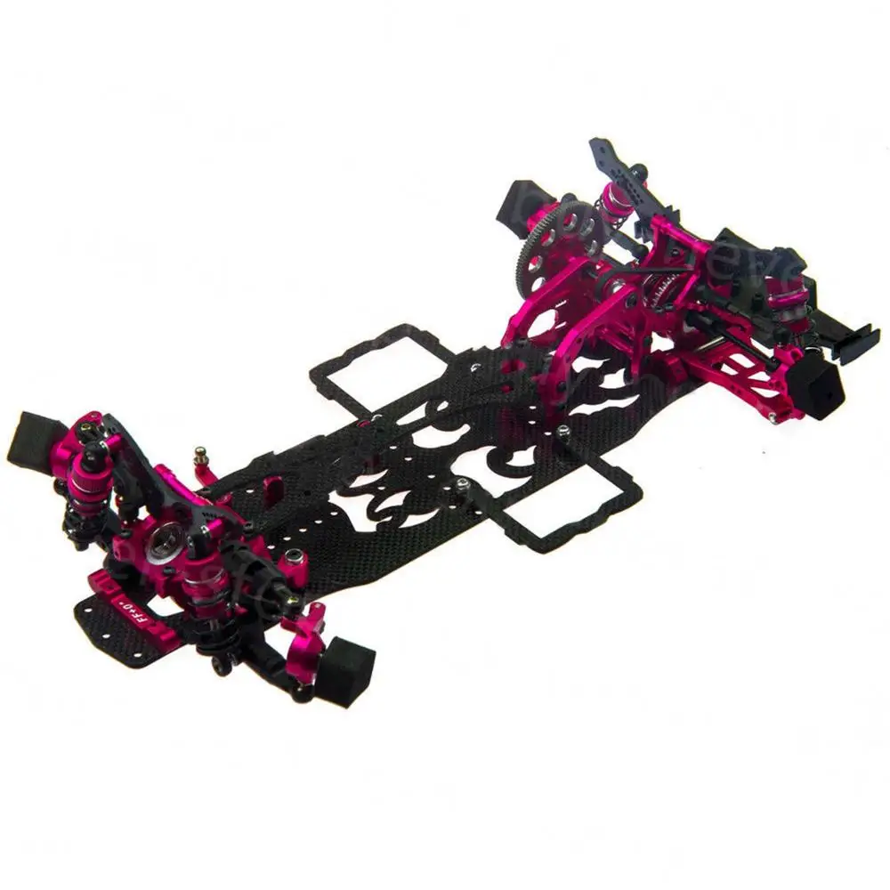 OEM 1/10 сплав и карбон SAKURA D4 RWD Дрифт гоночный автомобиль Шасси Рама кузова Комплект# KIT-D4RWD