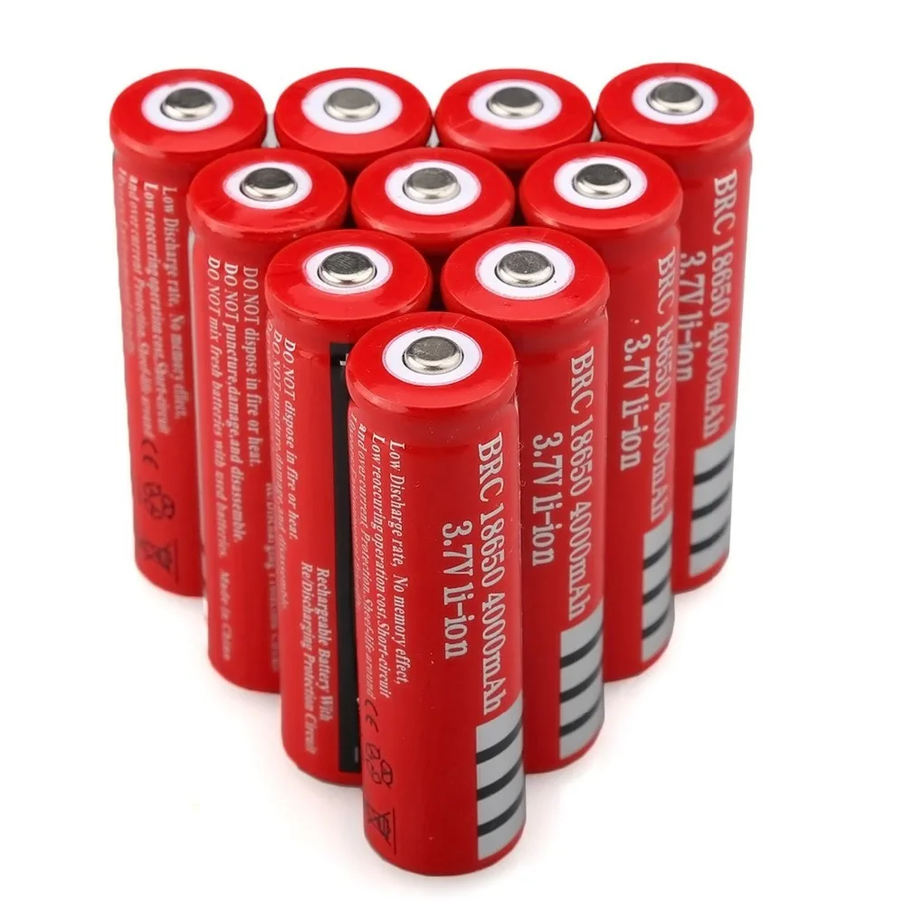 

3.7V 4000mAh 18650 Battery Rechargeable Li-ion Battery for LED Torch Flashlight Rechargeable Batteries accumulator battery