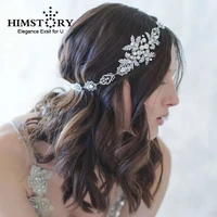 beautiful bridal crystal pearl headband bridesmaid bride silver plated floral hair jewelry handmade wedding hair accessories