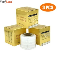 3pcslot disposable eyebrow and lip tattoo plastic wrap preservative film makeup microblading supplies wrap cover tape roll