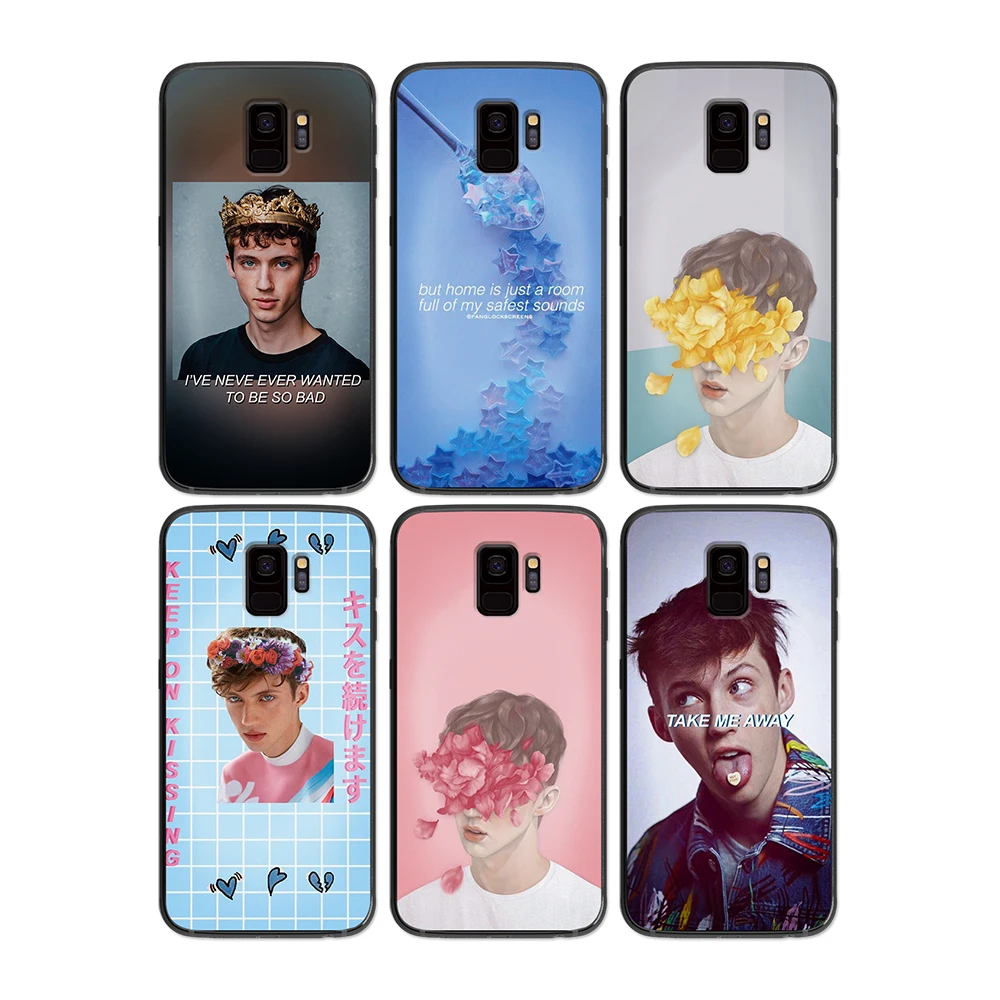 Cool and cute singerTroye Sivan for Samsung Galaxy A5 A6 A7 A8 A9 2017 2018 2019 Plus M10 M20 M30 Soft s black phone case | Мобильные