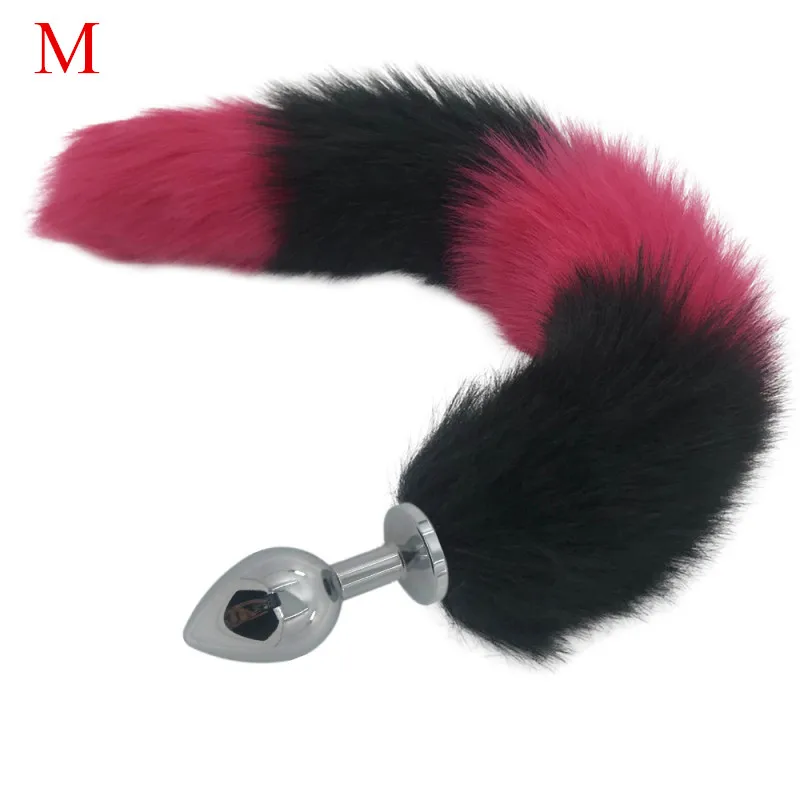 3 Size Anal Plug Fox Tail Stainless Steel Booty Beads Butt Sex Toys for Men Women Masturbation Device H8-187B | Красота и здоровье