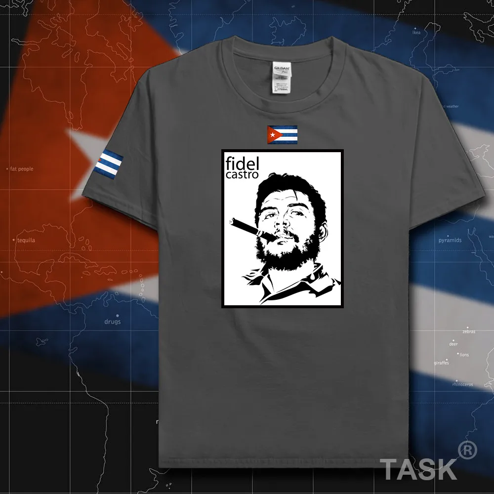 Мужская футболка Fidel каштро 2018 трикотажная memorial Cuba Che Че Гевара 100% хлопок футболки