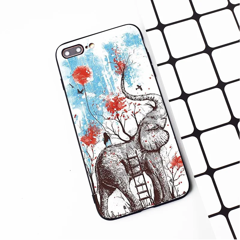 M535 Luxury Indian Elephant Black Soft TPU Silicone Case Cover For Apple iPhone 11 Pro XR XS Max X 8 7 6 6S Plus 5 5S 5G SE |