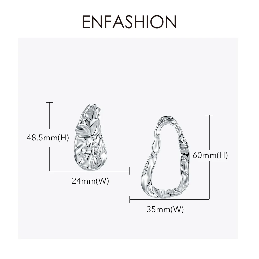 Женские Геометрические серьги-капельки Enfashion массивные серьги с большим кольцом