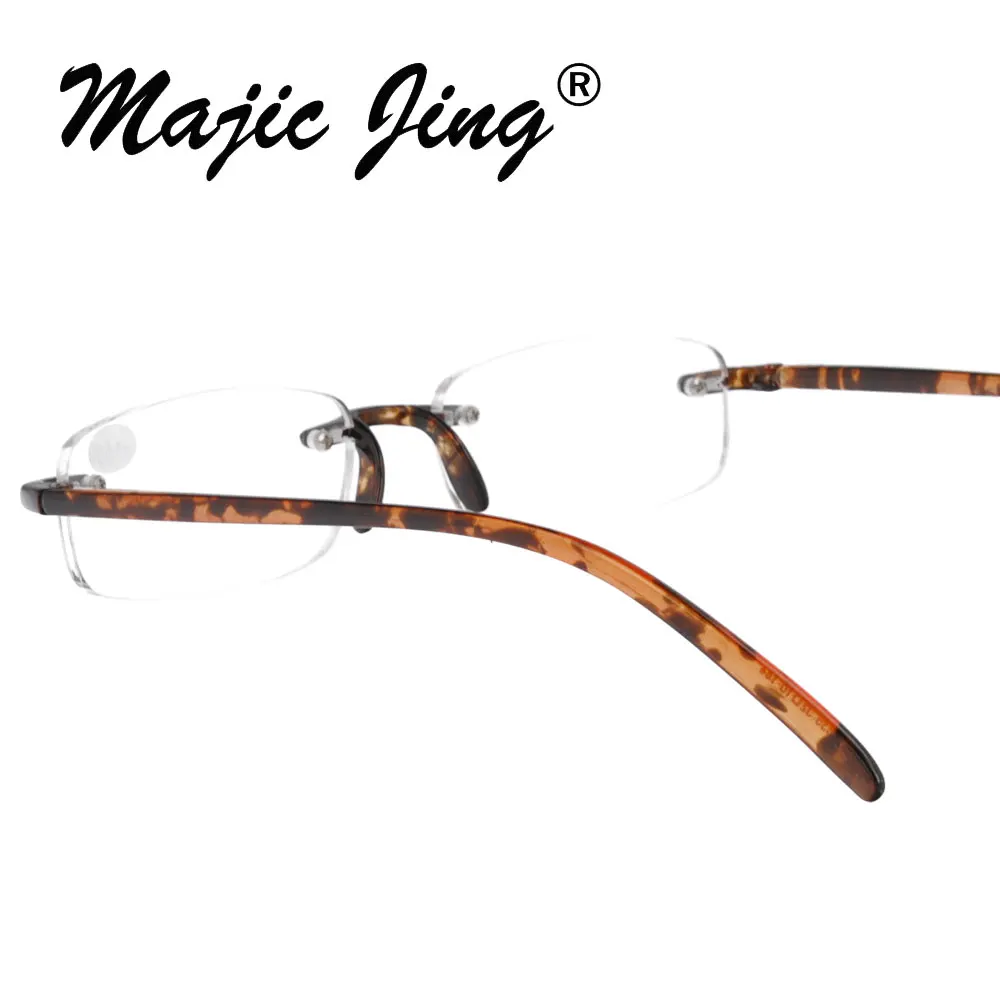 Пластиковые очки для чтения без оправы Magic Jing ультралегкие рецептурные