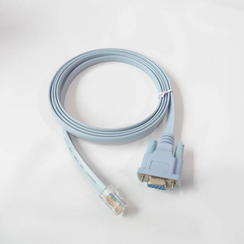 RJ45 штекер в RS232 DB9 com порт сетевой последовательный женский кабель адаптер 1 8 м для