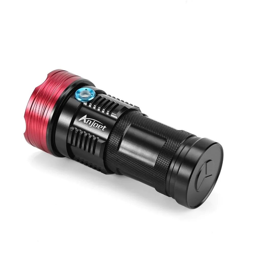 Barato ANJOET-linternas LED De 20000 Lúmenes, Potente Linterna De Caza Táctica King 9/10/11 X XM-L T6 Para Batería 18650 + Cargador