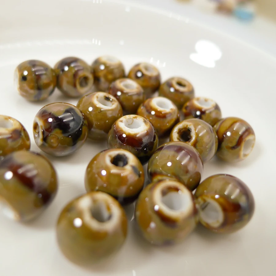 10 #40 шт Китай керамические бусины Цзиндэчжэнь ювелирные изделия фарфоровые для