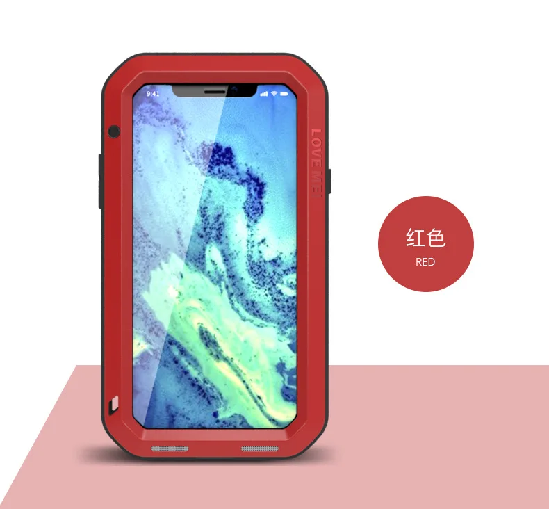 Ударопрочный пыленепроницаемый водонепроницаемый чехол для телефона iPhone X