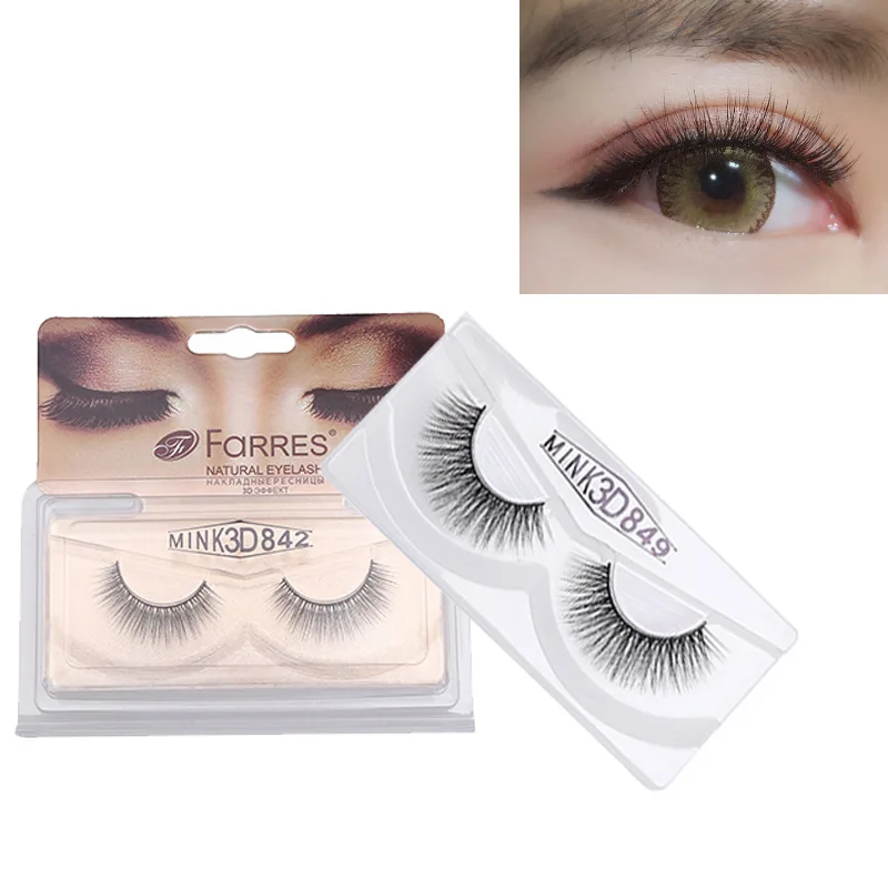 FaRRES Sexy Soft False Eye Lashes Natural Handmade Thick Eyelashes Extension 3D Mink Cosmetics | Красота и здоровье