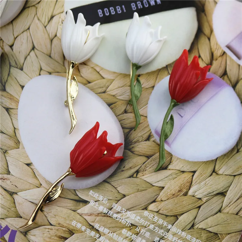 2020 Бесплатная доставка красная тюльпановая брошь пальто женские Аксессуары