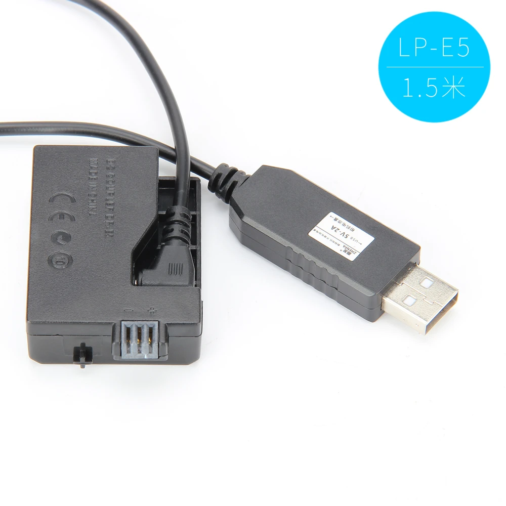 USB-адаптер питания 5 В для Canon EOS 450D 500D 1000D XS XSi | Электроника