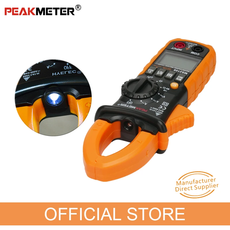 Цифровой мультиметр Peakmeter PM2108 с автоматическим и ручным диапазоном для измерения