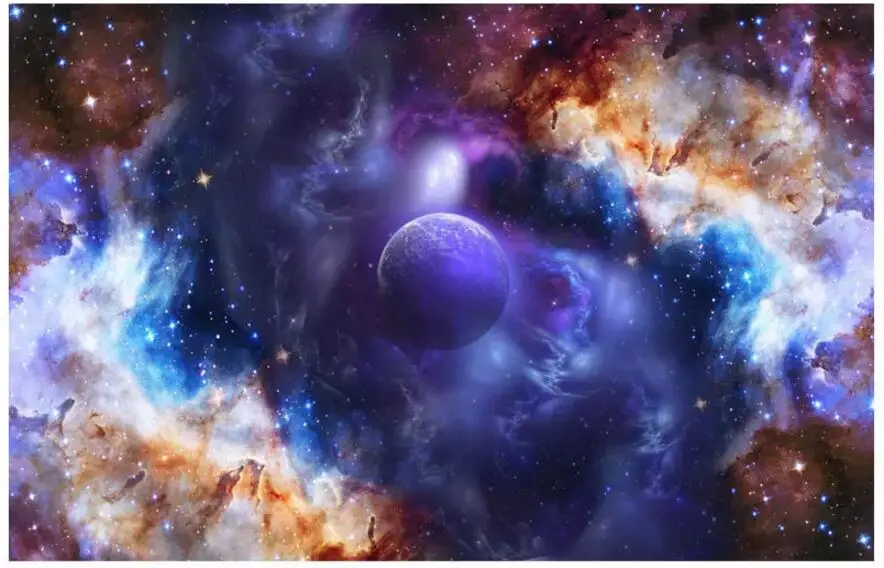 3d обои на заказ фотообои красочное звездное небо Вселенная гостиная потолочные