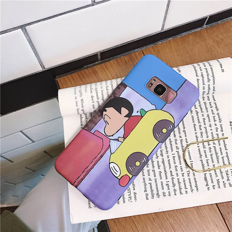 YHBBCASES для samsung S10 5G S8 S9 Plus милый мягкий чехол для samsung Note 10 Plus 8 9 Мультяшные яркие цвета чехлы для телефонов - Цвет: Shin-chan