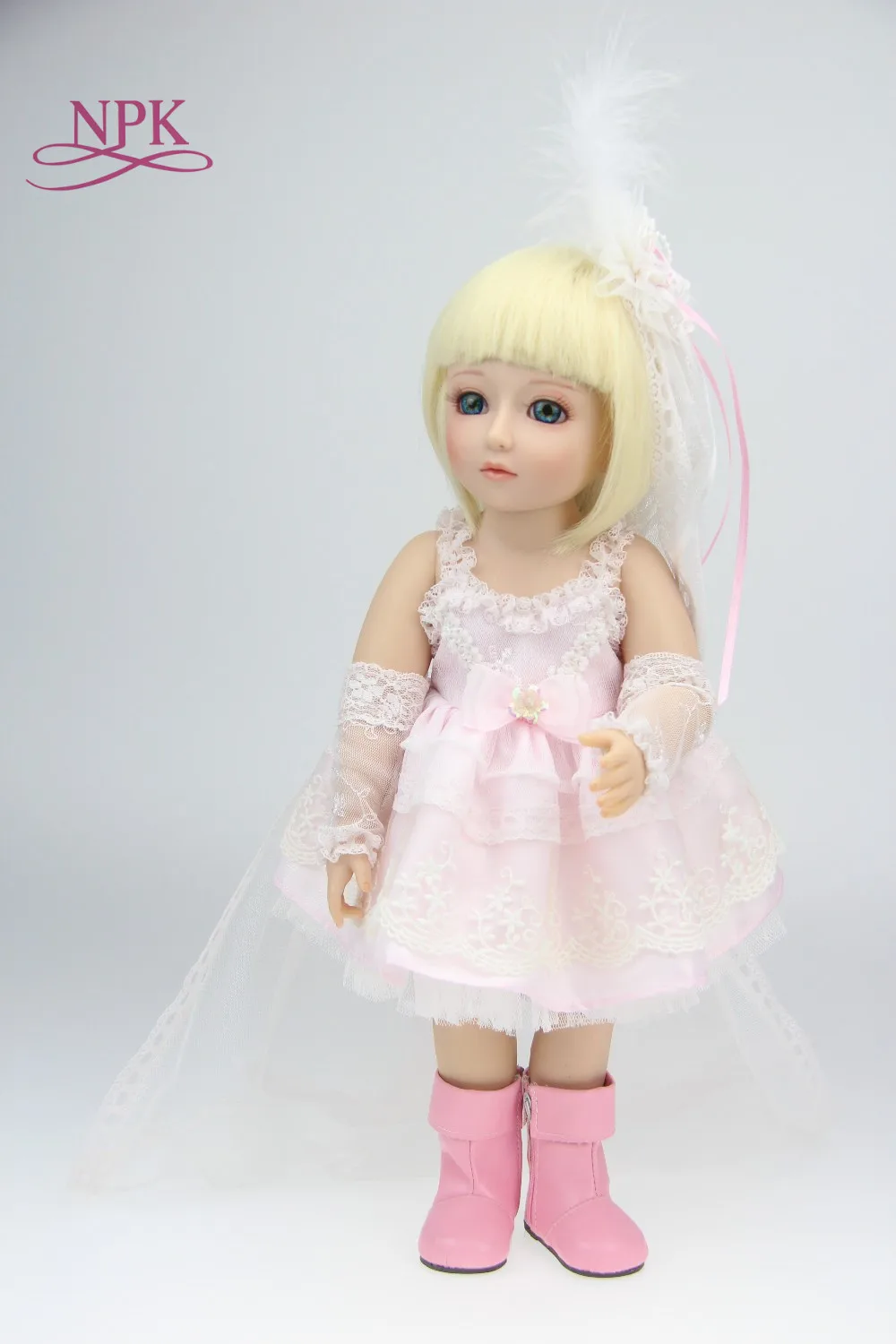 Кукла NPK 45 см BJD кукла принцессы Reborn Bebe живая игрушка для девочек подарки куклы 18
