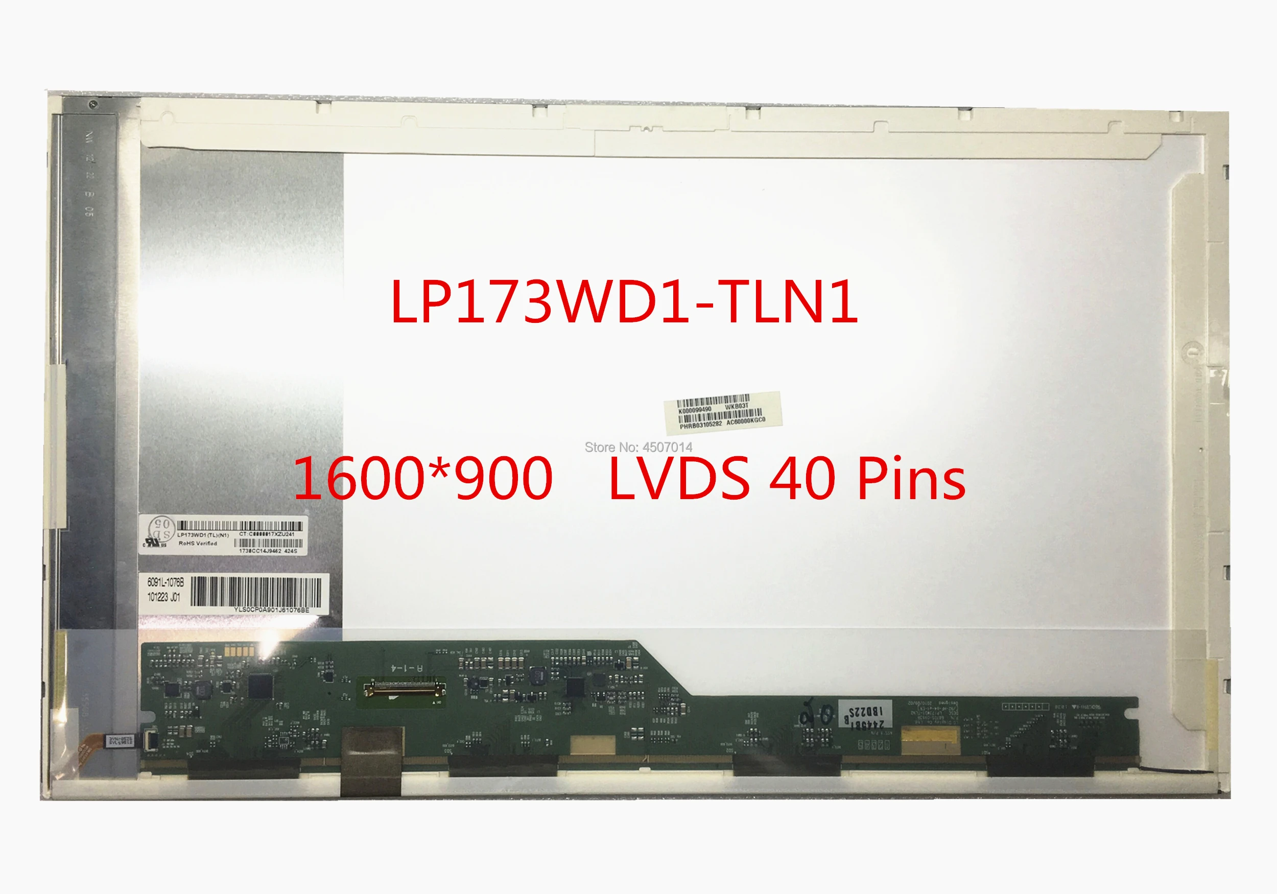 

Free shipping LP173WD1 TLN1 TLE1 LP173WD1-TLN1 LTN173KT02 LTN173KT01 N173FGE-L23 N173O6 Laptop Lcd Screen 1600*900 Lvds 40 Pins
