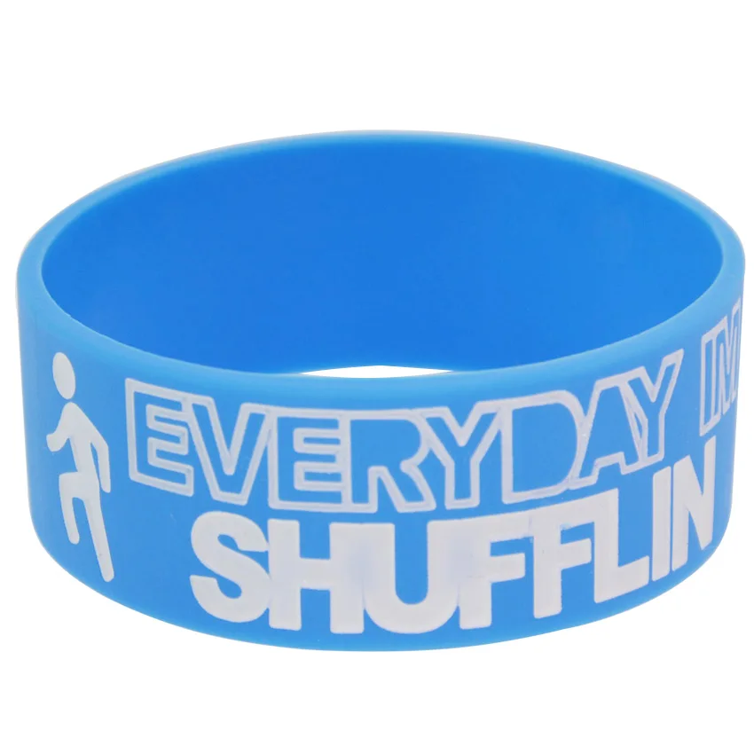 1 шт каждый день I'm Shufflin LMFAO силиконовый &quotширокий 4 цвета браслет|wide bracelet|bracelet