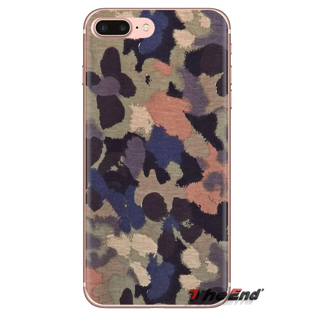 Colorful Army Camo Camouflage Skin For LG Spirit Motorola Moto X4 E4 E5 G5 G5S G6 Z Z2 Z3 G2 G3 C Play Plus Mini TPU Shell Cases |
