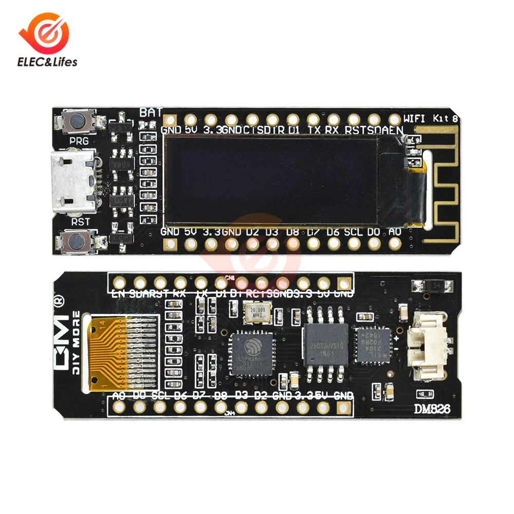 Плата макетная NodeMcu с OLED дисплеем 0 91 дюйма ESP8266 плата Wi Fi CP2104 32 Мб Flash ESP 8266 модуль