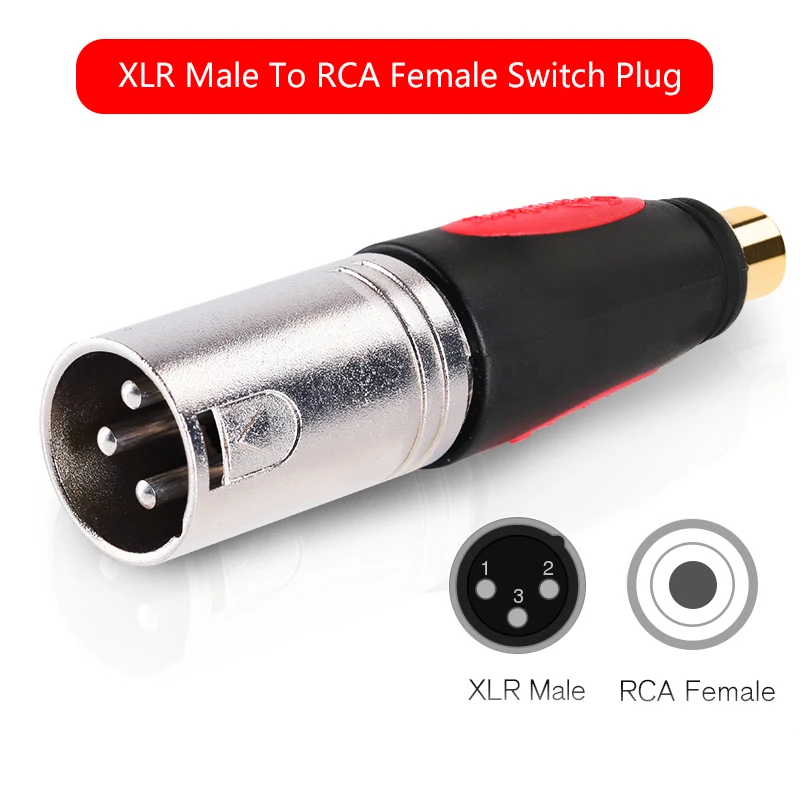 Soundking XLR штекер RCA гнездовой разъем никелевый позолоченный костюм для аудио
