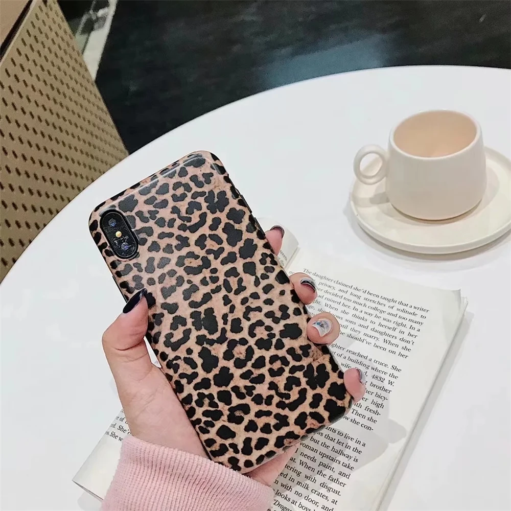 Ретро Тигр Леопардовый пантера кремнезема мягкие imd чехол для телефона iPhone XS XR Max X