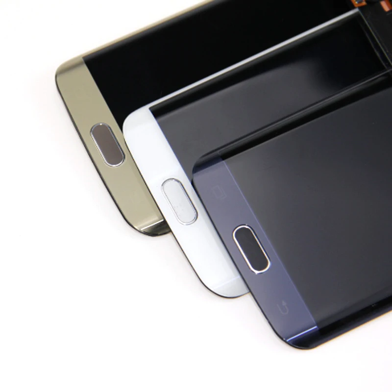 SUPER AMOLED Дисплей для Samsung Galaxy S6 edge ЖК дисплей + рамка G925 G925F Сенсорный экран планшета