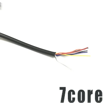 10 м оболочка провода 26AWG оловянный бескислородный медный кабель 2 ядра 3 4 5 6 7 8 9 10 core Diy кабель передачи данных сигнальная линия зарядки - Цвет: 26AWG 7core
