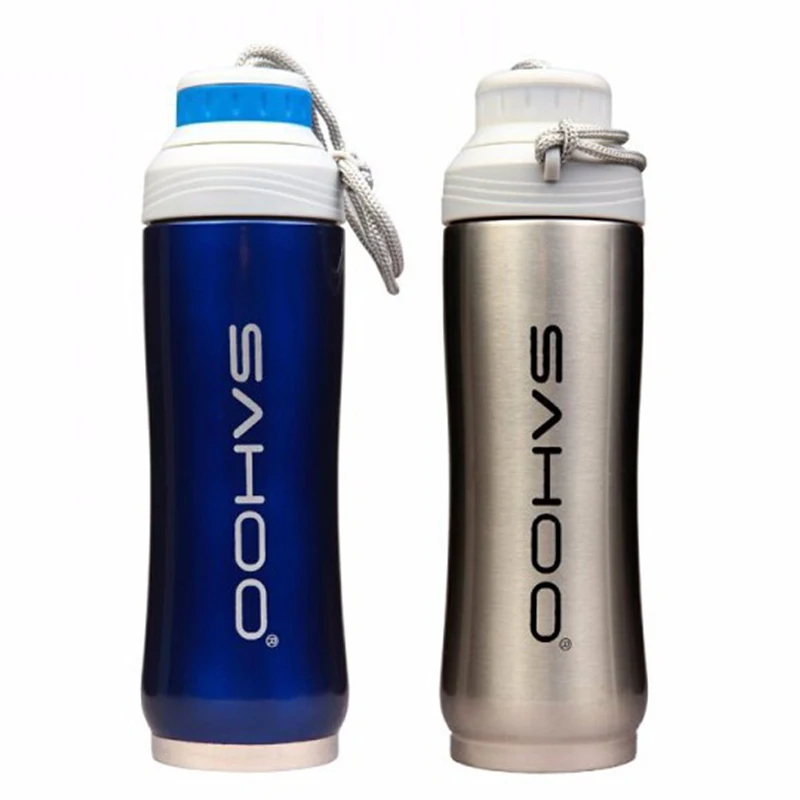 Велосипедная Спортивная бутылка из нержавеющей стали двухслойные бутылки для