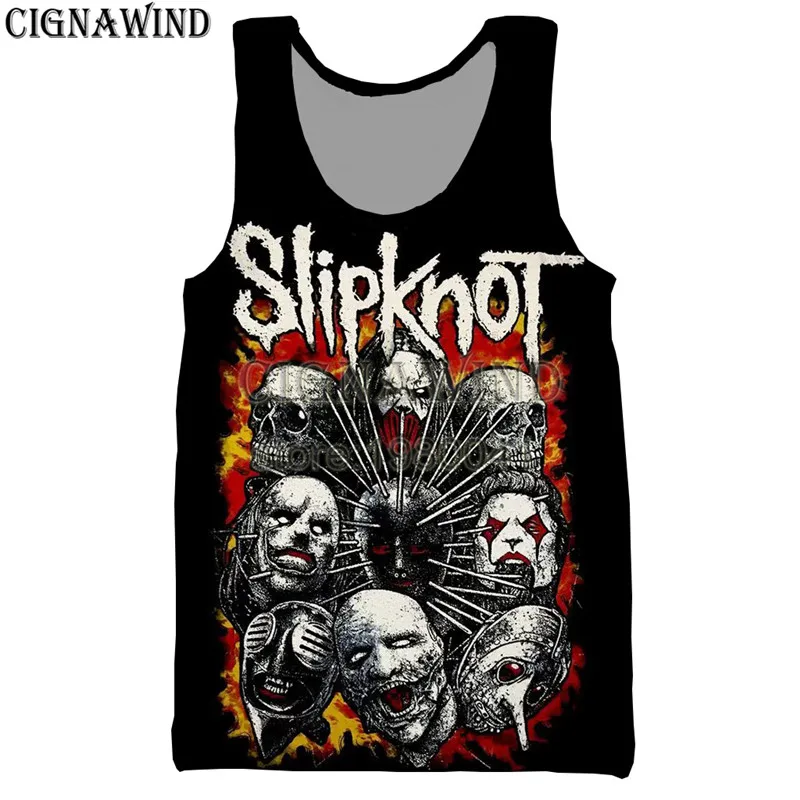 03 Новая мода жилет для мужчин/женщин хип хоп группа Slipknot 3D Печать Жилеты Повседневный Harajuku стиль уличная Бодибилдинг топы - Цвет: 03